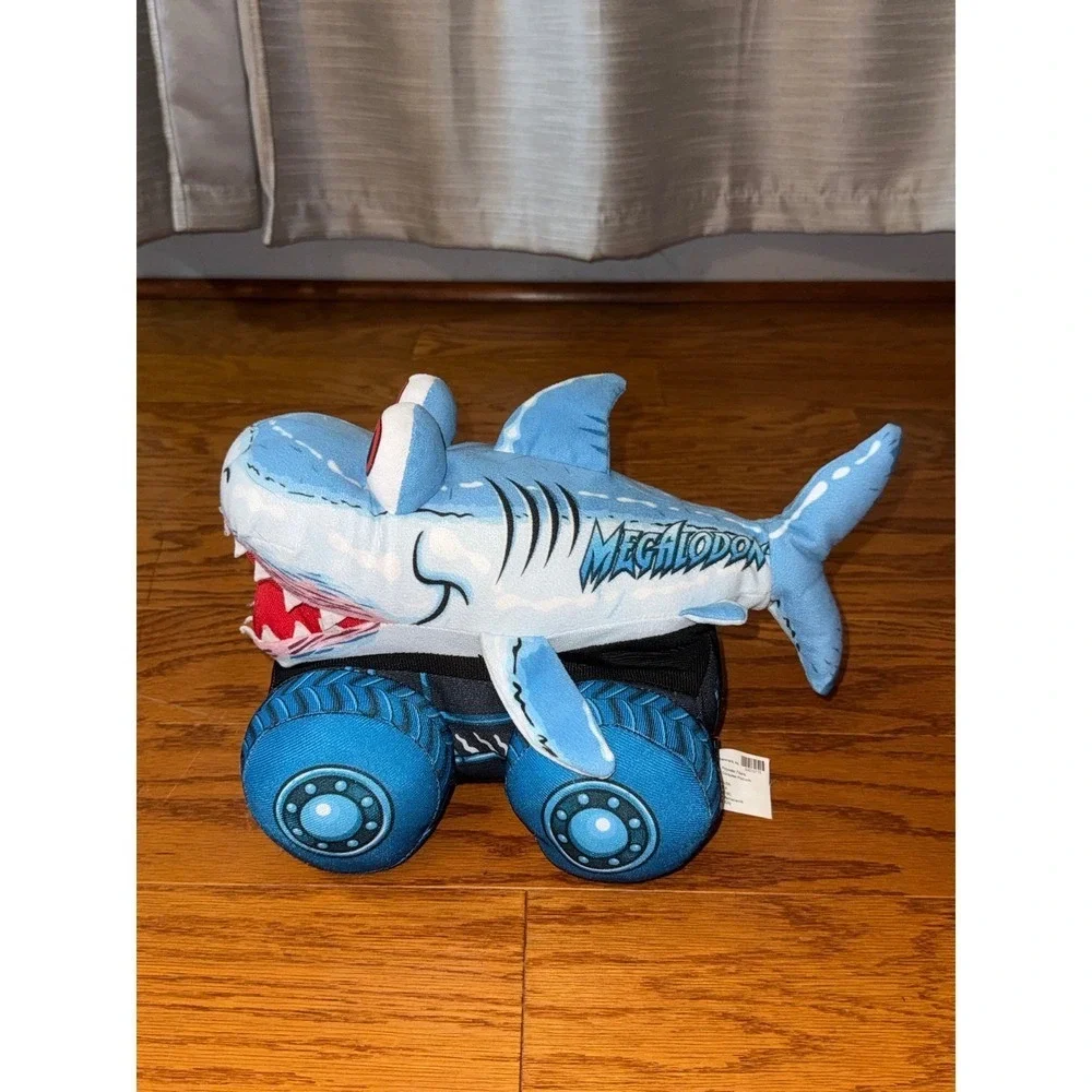 Monster Jam Truckin Pals Megalodon Shark Plush Stuffed Souvenir Truck Feld EUC